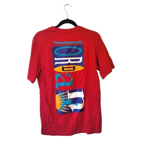 Air Jordan Red Vintage Logo T-Shirt - Picture 2 of 5